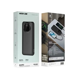 پاور بانک 20000 گرین لاین Green Lion Nairo PD 20W Power Bank GNNAR10PBPDBK