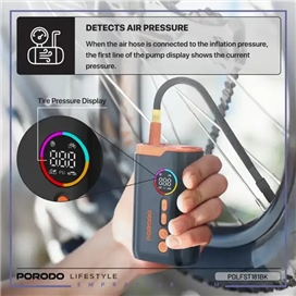 پمپ باد شارژی پرودو Porodo Electric Air Inflator PDLFST181BK