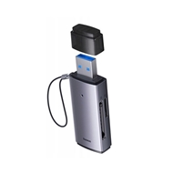 رم ریدر USB به اس دی کارت و میکرو اس دی بیسوس Baseus Airjoy Series USB-A to SD/TF WKQX070101