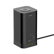 چند راهی برق 4 پورت و شارژر وایرلس تایمردار الدینیو Ldnio SEW4485