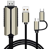 کابل HDMI به Type-c و میکرو کوتتسی Coteetci 33023 طول 2 متر