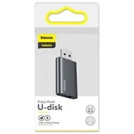 فلش مموری و آداپتور شارژ بیسوس Baseus Enjoy Music U-Disk 64GB ACUP-C0A ظرفیت 64 گیگابایت