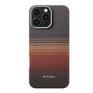 قاب آیفون برند پیتاکا مدلPITAKA StarPeak Tactile Woven（Sunset） مناسب برای Apple iPhone 16 Pro Max