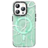 قاب YOUNGKIT یانگکیت Green Ink Painting Classic Anti-Drop Impact Series Apple iphone مناسب برای Apple iPhone 13 Pro Max