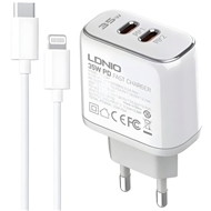 شارژر مسافرتی الدینیو 35 وات به همراه کابل LDNIO POWER ADAPTER 35W A2528M