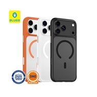 قاب بلو Blueo Skin Friendly Stain & Slip Resistant Magnetic Case-Orange Ring با مگ سیف مناسب برای Apple iPhone 17 Pro