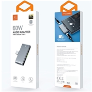 مبدل 1 پورت تایپ‌سی به 2 پورت تایپ‌سی مک دودو MCDODO CA-7670 Type-C to dual Type-C Converter