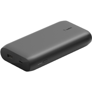 پاور بانک شارژ سریع 20000 میلی آمپر2 پورت با کابل 15سانتی متری بلکین مدل BPB002btBK مشکی