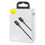 کابل Type C به لایتنینگ فست شارژ 20 وات بیسوس 2متر Baseus Superior PD CATLYS-C01