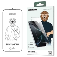 گلس آیفون 17 پرو گرین لاین مدل Green Lion 9H Steve HD iGN9HSGL17PMCL مناسب برای Apple iPhone 17 Pro