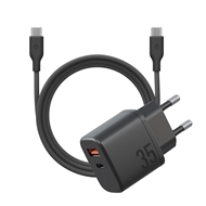 ست شارژر دیواری 35W و کابل USB-C بازیک Velox Bundle EU