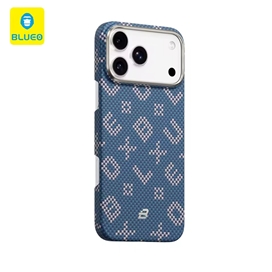 قاب Blueo بلو Gilded Tactile Woven Aramid Fiber Magnetic Case مناسب برای Apple iPhone 17 Pro Max