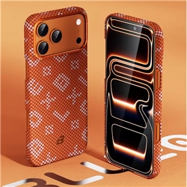 قاب Blueo بلو Gilded Tactile Woven Aramid Fiber Magnetic Case مناسب برای Apple iPhone 17 Pro Max