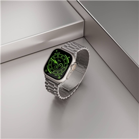 بند استیل برند Levelo مدل DAYTONA مناسب برای اپل واچ 42/44/45/49 میلی متری