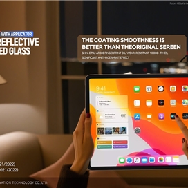 محافظ صفحه برند بلوئو Blueo مدل AR Anti Reflective HD With Applicator بهمراه ابزار نصب آسان مناسب برای Apple iPad Pro 11 2024