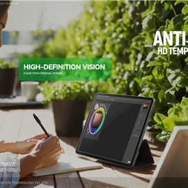 محافظ صفحه برند بلوئو Blueo مدل AR Anti Reflective HD With Applicator بهمراه ابزار نصب آسان مناسب برای Apple iPad Pro 13 2024